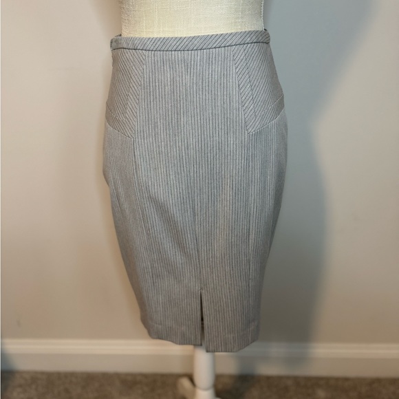 Grey pinstripe Express Skirt - Picture 4 of 4